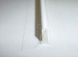 Cut textile reinforced carrier, seal broken, hygiene risk